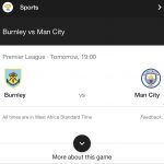 Sport prediction- burnley vs man city ???
