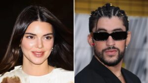 Kendall Jenner Wears Bold Look On A Night Out With Bad Bunny