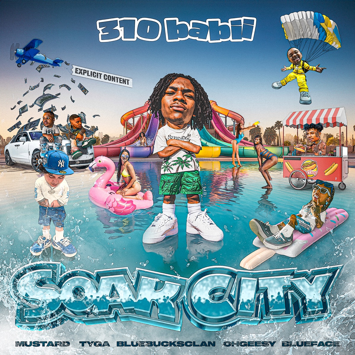 310babii, Blueface & Tyga Ft. Mustard, OhGeesy & BlueBucksClan – Soak City Mp3 Download